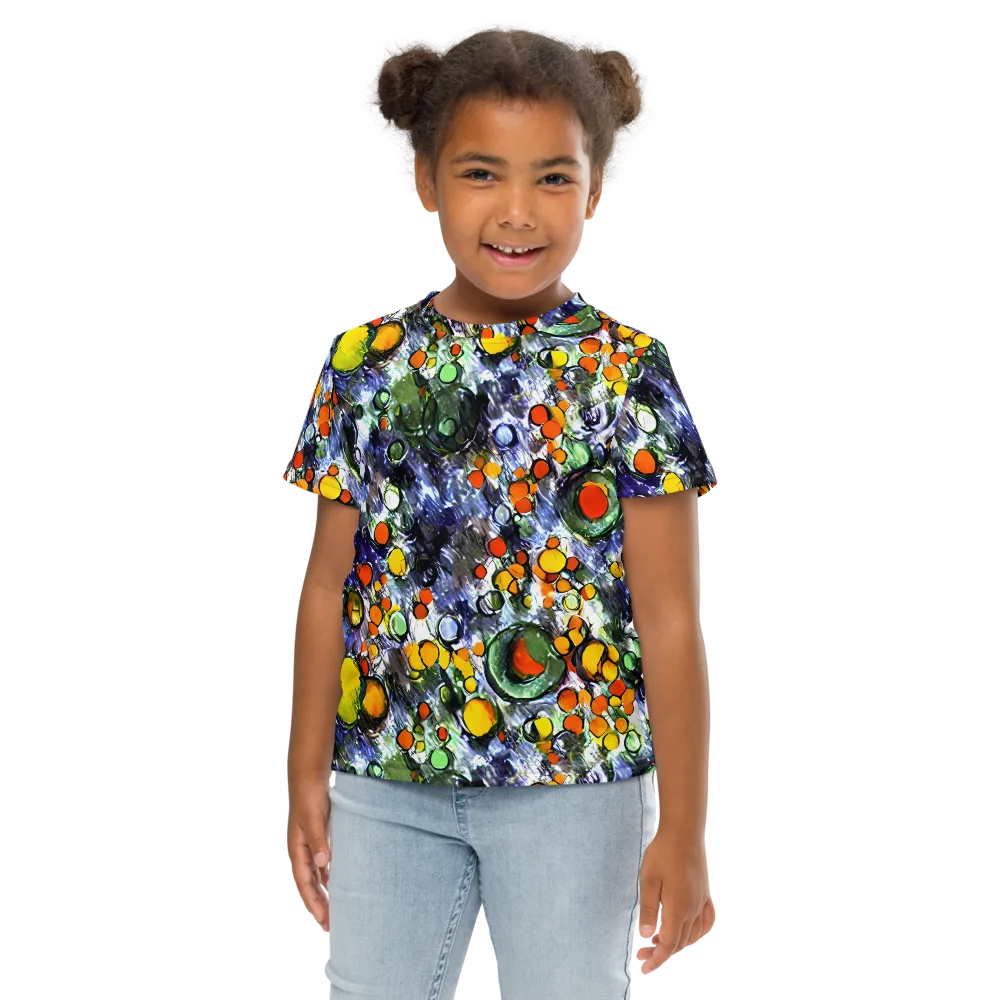 Neon Still Life on Kids Crew Neck T-Shirt — Front