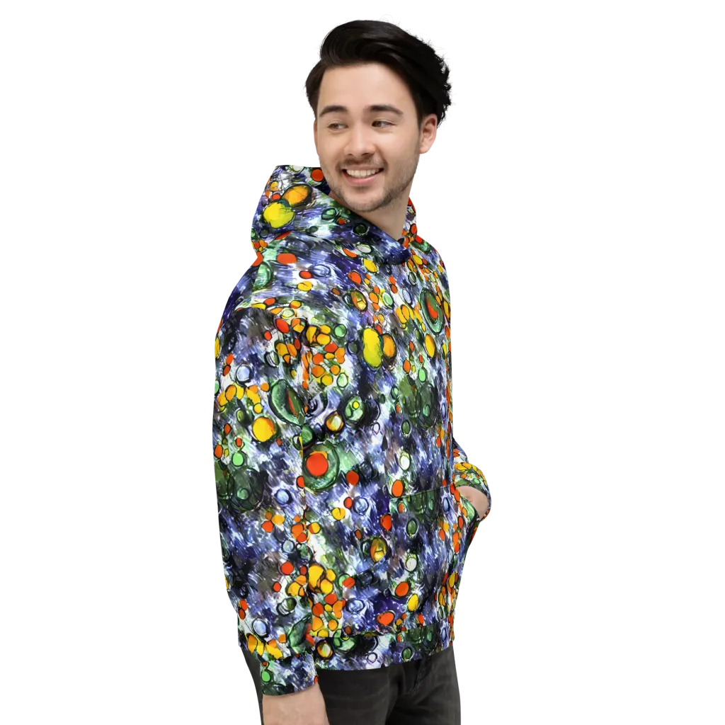 Neon Still Life on Hoodie — Right