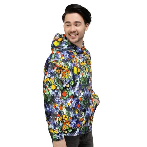 Neon Still Life on a Hoodie