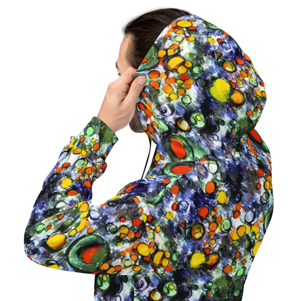 Neon Still Life on Hoodie — Back