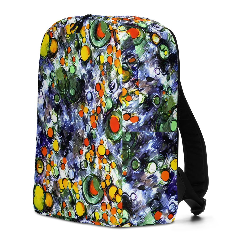Neon Still Life on Minimalist Backpack — Left