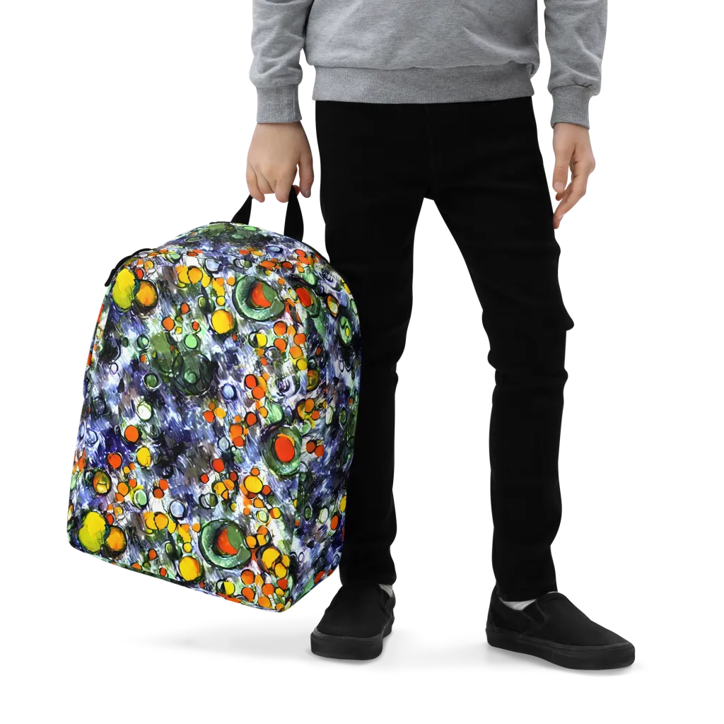 Neon Still Life on Minimalist Backpack — Zoomed-in