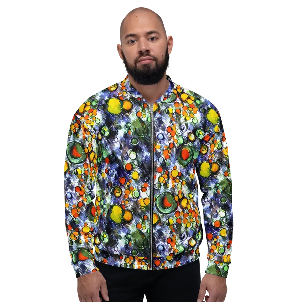 Neon Still Life on Bomber Jacket — Front