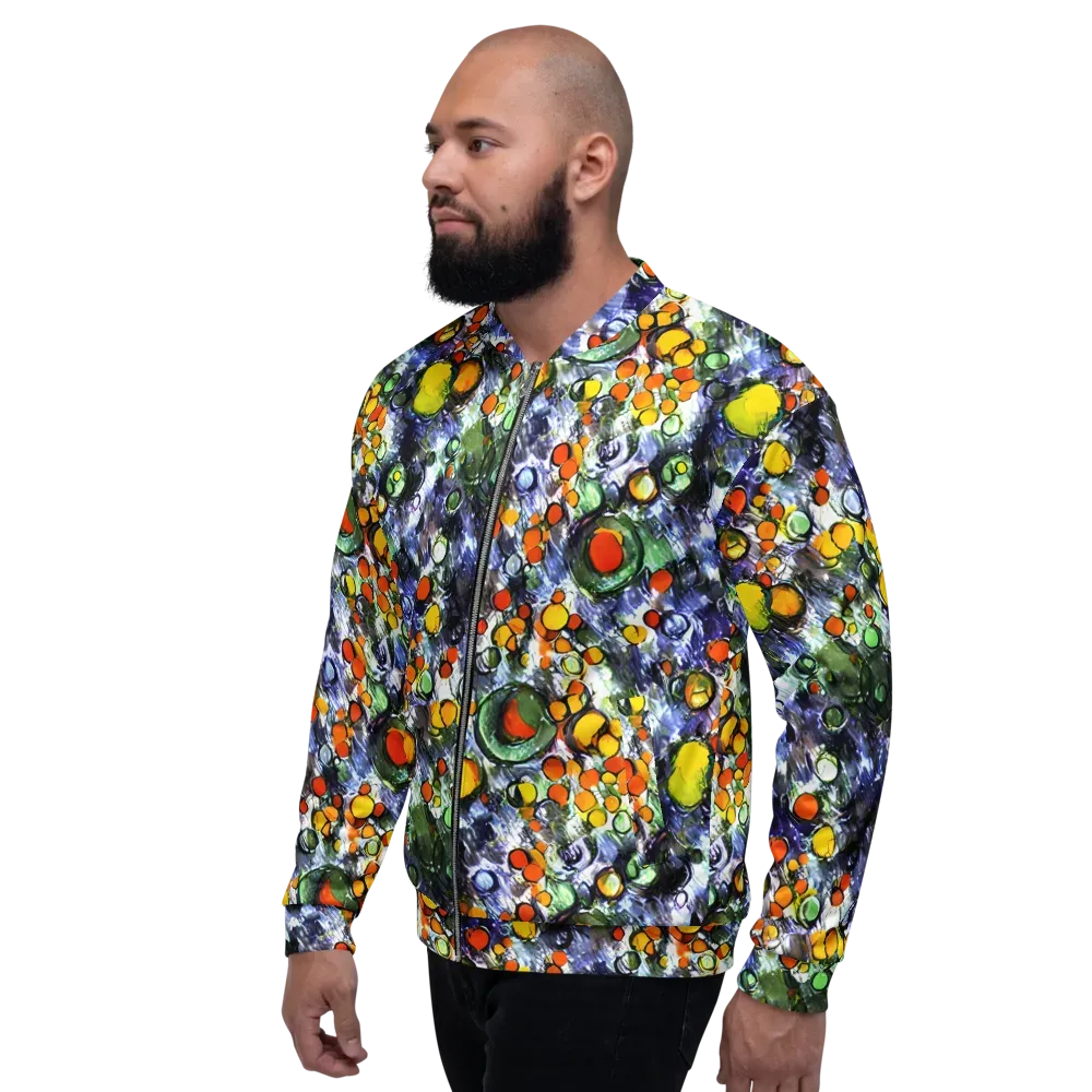 Neon Still Life on Bomber Jacket — Left