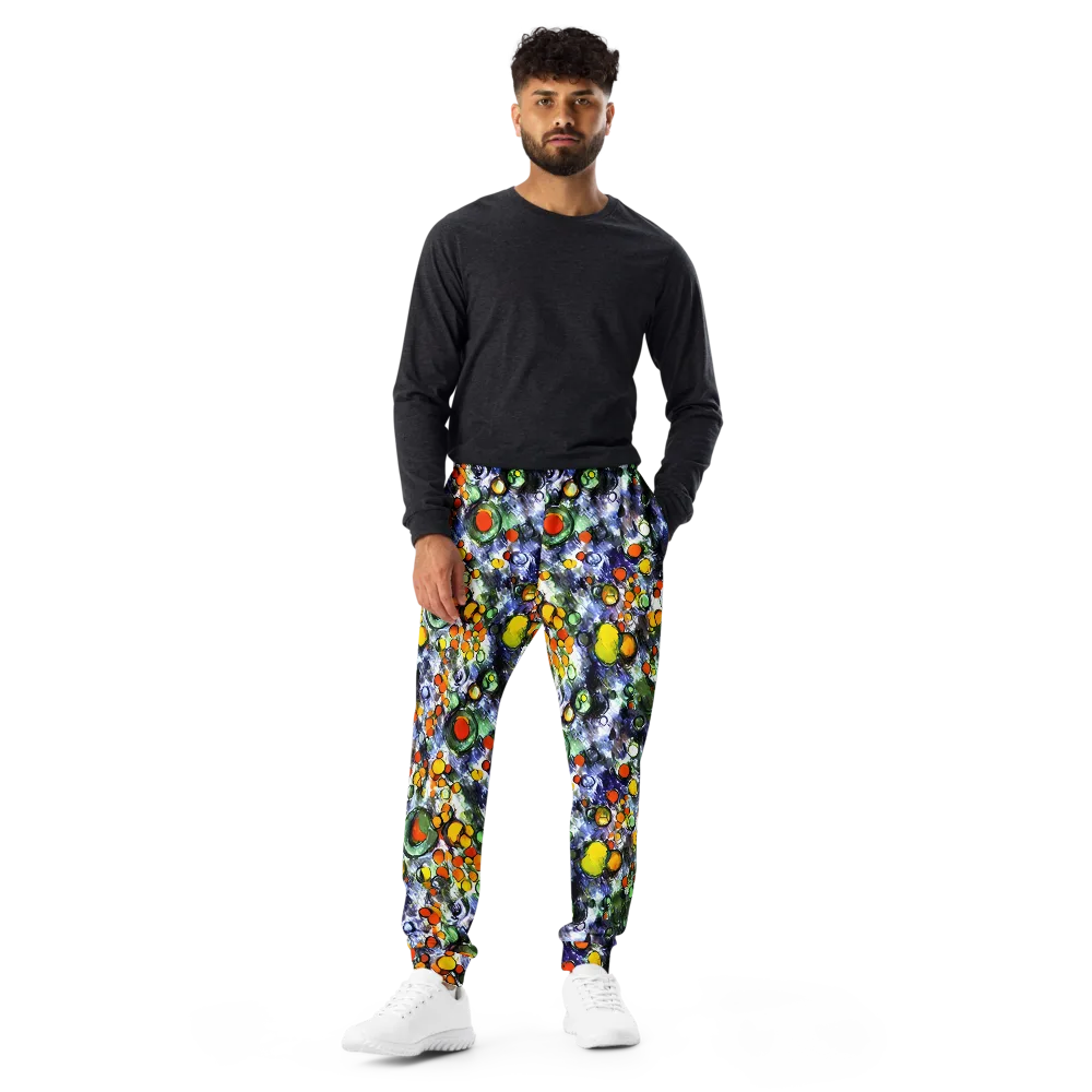 Neon Still Life on Men's Joggers — Front