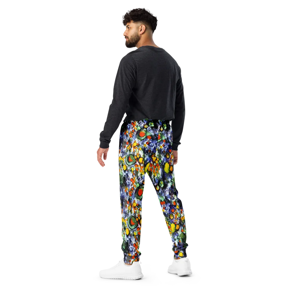 Neon Still Life on Men's Joggers — Back