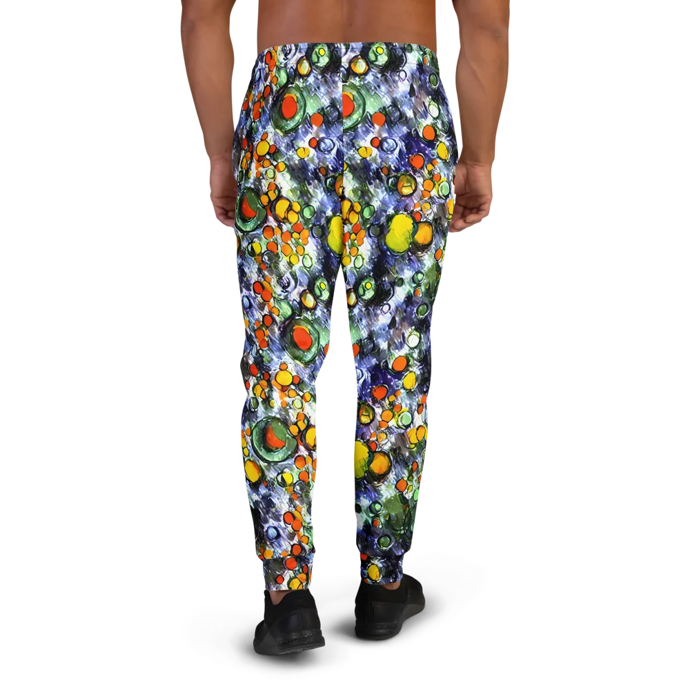 Neon Still Life on Men's Joggers — Back