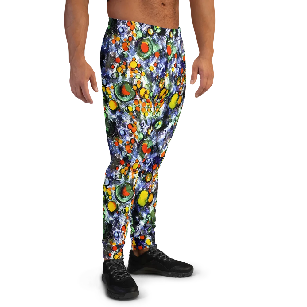 Neon Still Life on Men's Joggers — Right