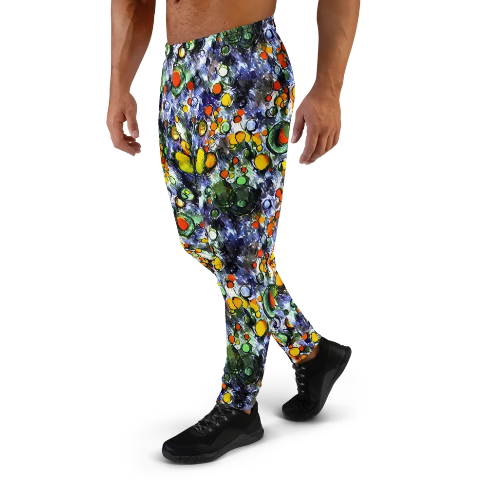 Neon Still Life on Men's Joggers — Left