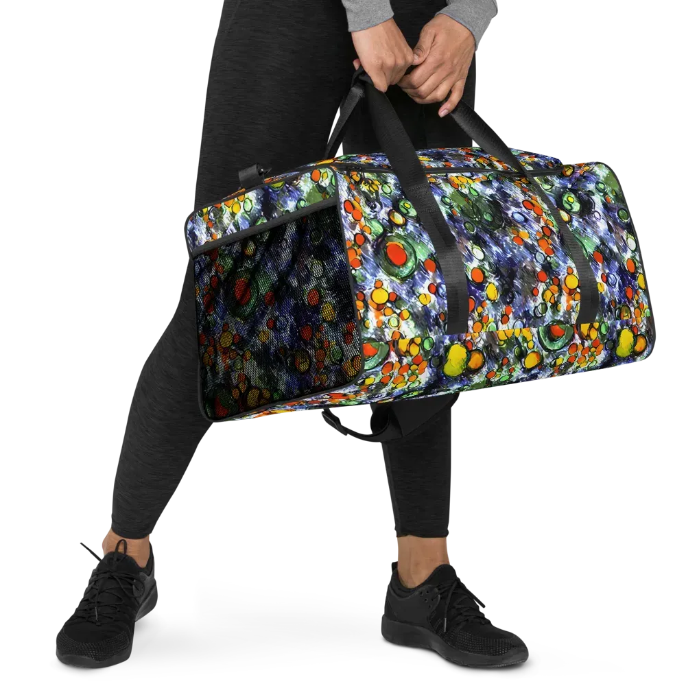 Neon Still Life on Duffle Bag — Right Front