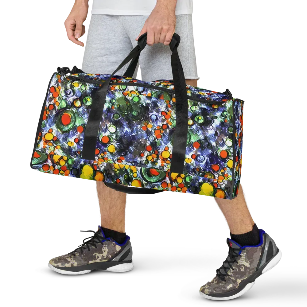 Neon Still Life on Duffle Bag — Front