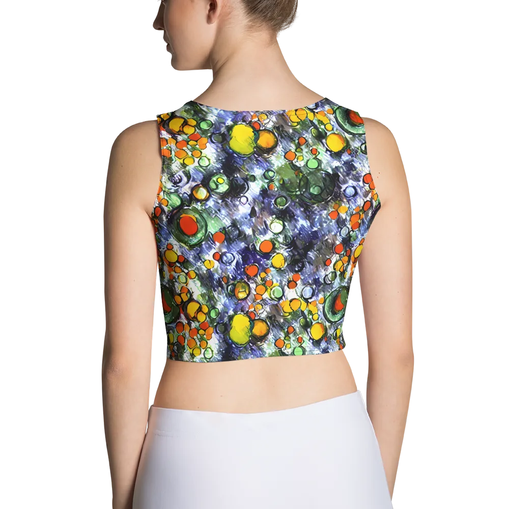 Neon Still Life on Crop Top — Back