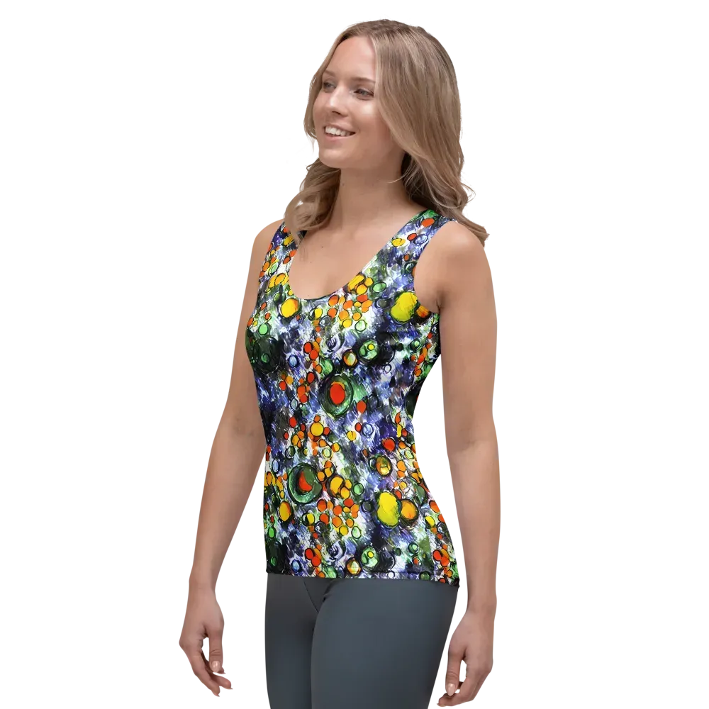 Neon Still Life on Women's Tank Top — Left Front