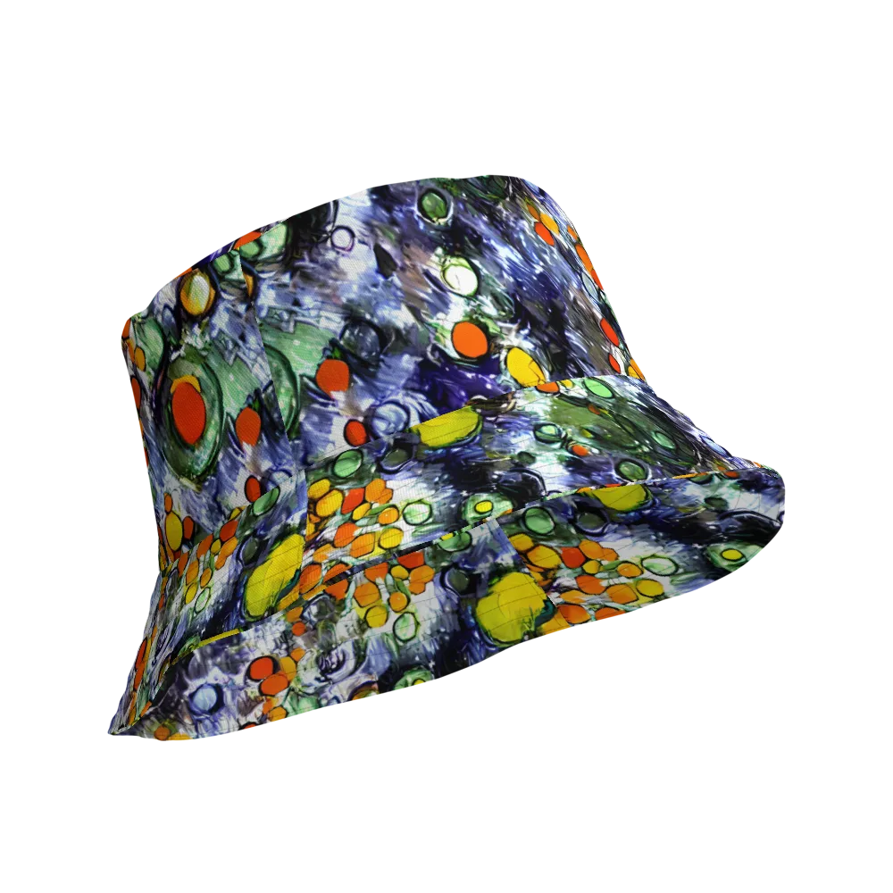 Neon Still Life on Reversible Bucket Hat — Product details Outside