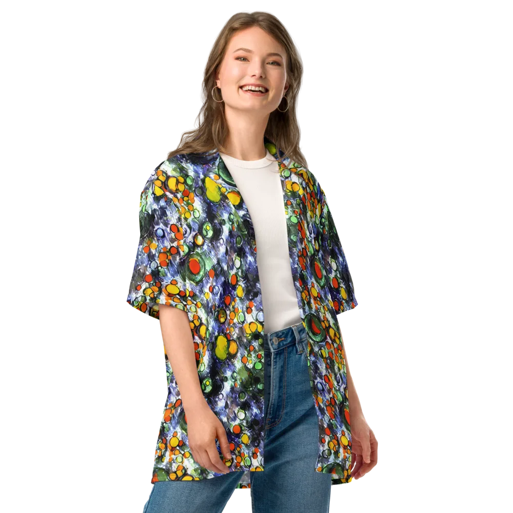 Neon Still Life on Button Shirt — Front