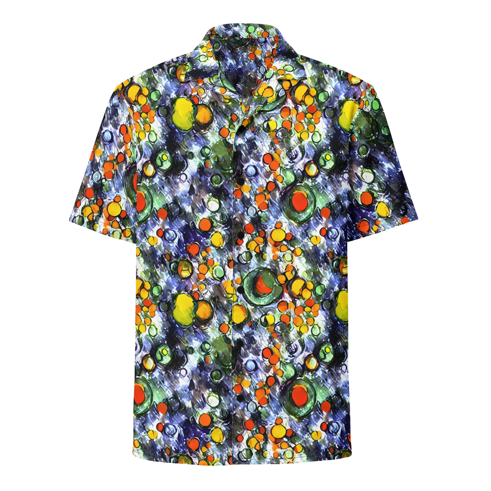 Neon Still Life on Button Shirt — Front