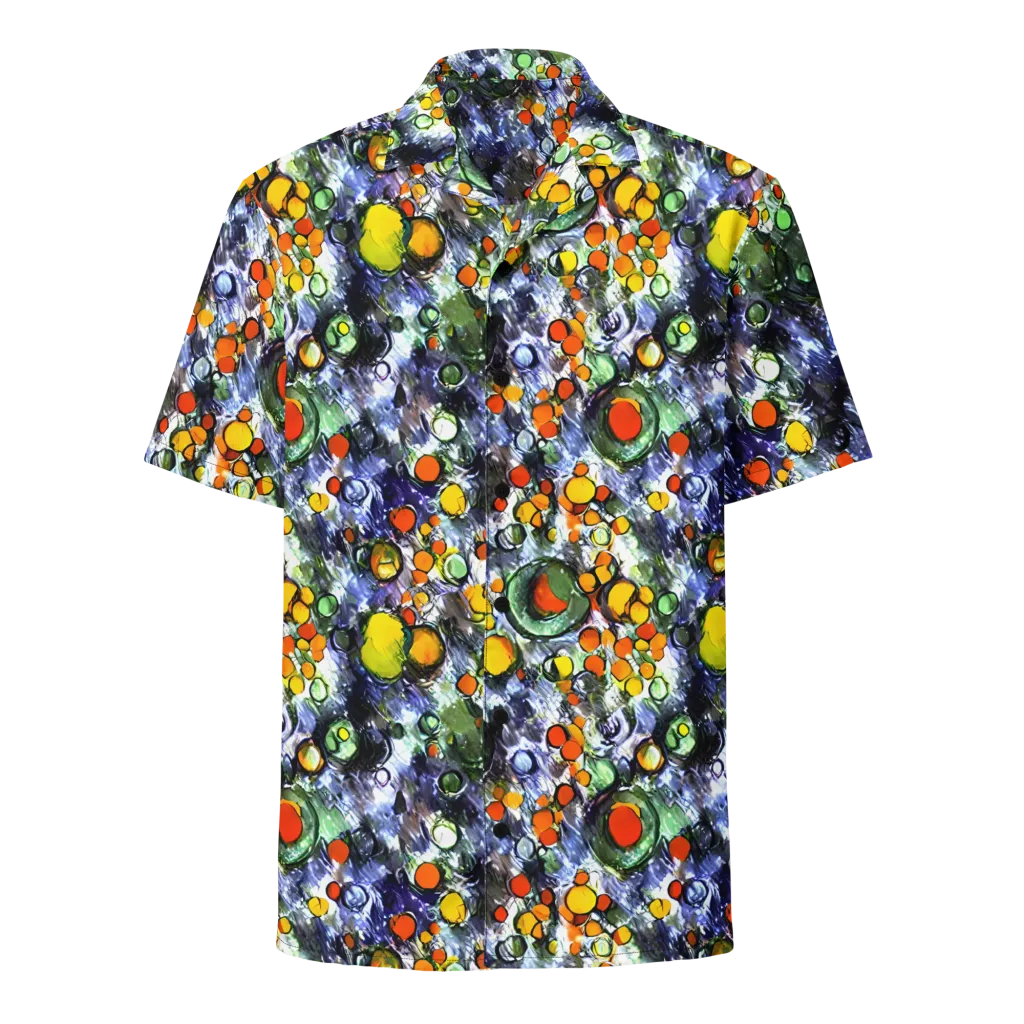 Neon Still Life on Button Shirt — Front