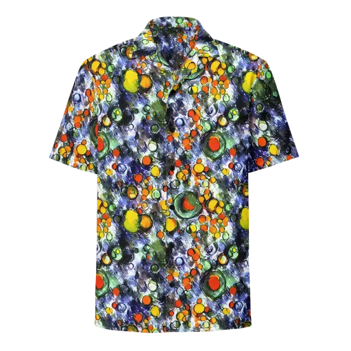 Neon Still Life on a Button Shirt