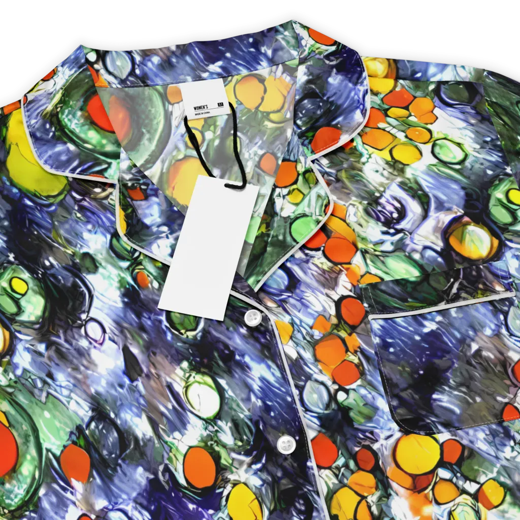 Neon Still Life on Women's Short Sleeve Pajama Top — Product details