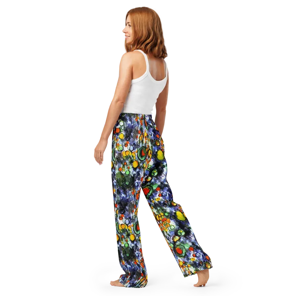 Neon Still Life on Women's Pajama Pants — Back