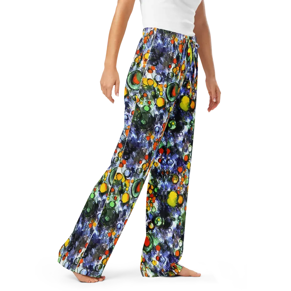 Neon Still Life on Women's Pajama Pants — Right Front
