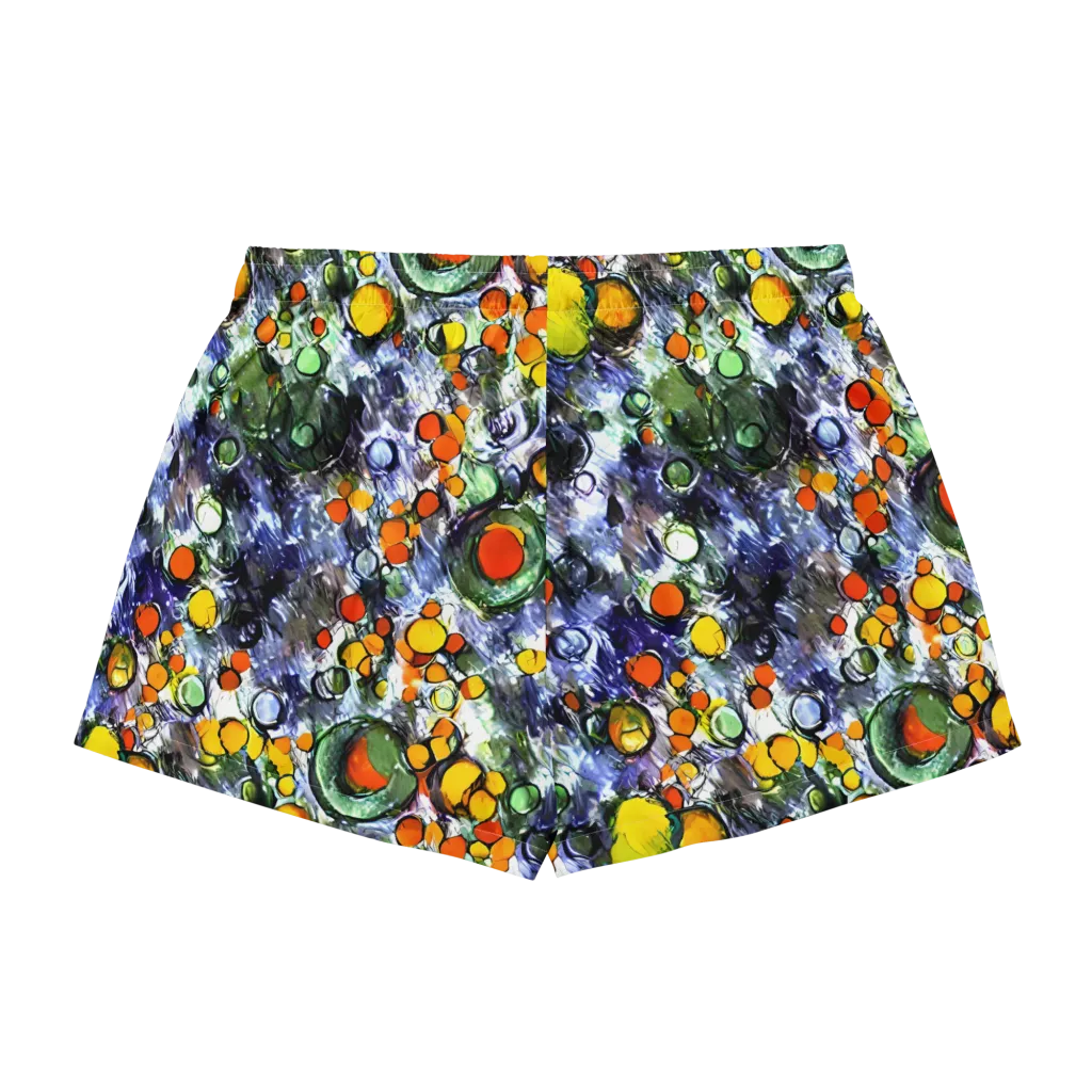 Neon Still Life on Women's Pajama Shorts — Back