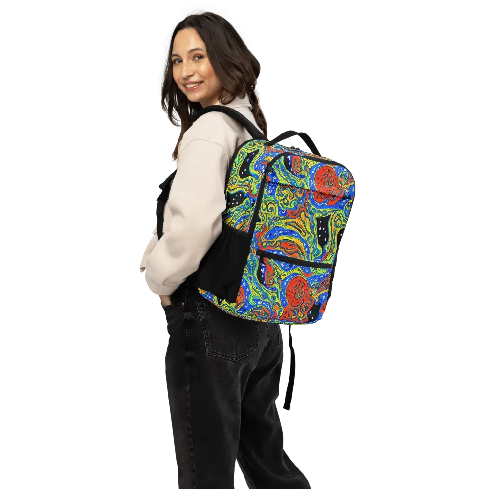 Psychic Sea on Utility Backpack — Back