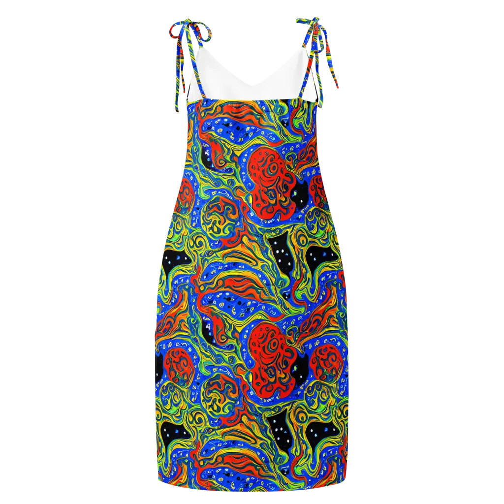 Psychic Sea on Slip Dress — Back