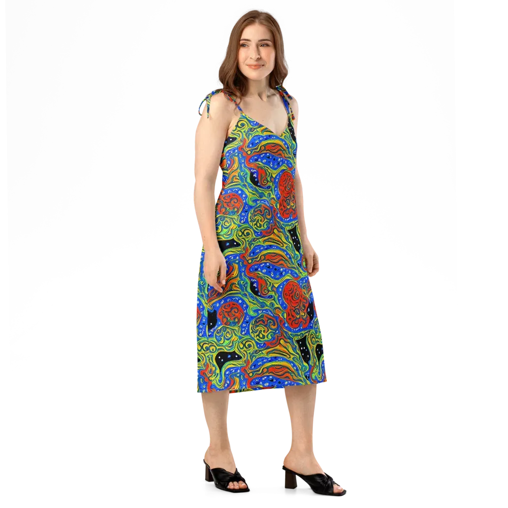 Psychic Sea on Slip Dress — Right Front