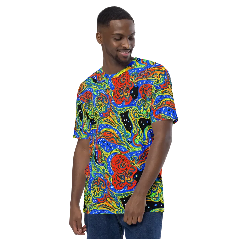 Psychic Sea on Men's Crew Neck T-Shirt — Left