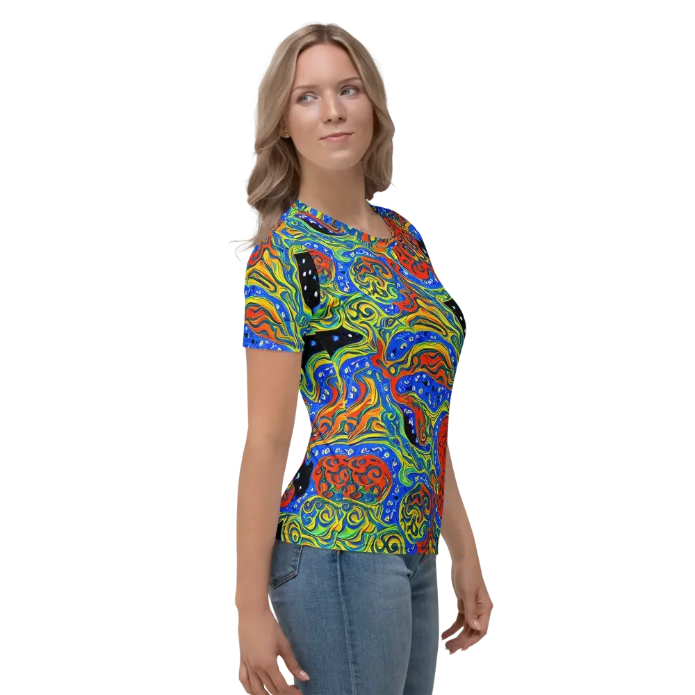 Psychic Sea on Women's Crew Neck T-Shirt — Right