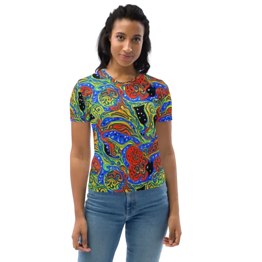 Psychic Sea on a Women's Crew Neck T-Shirt