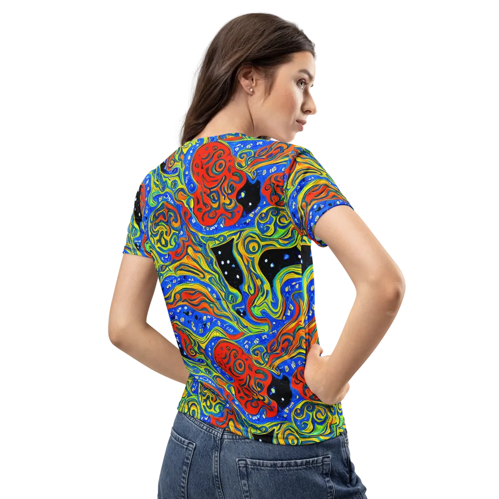 Psychic Sea on Women's Crew Neck T-Shirt — Back