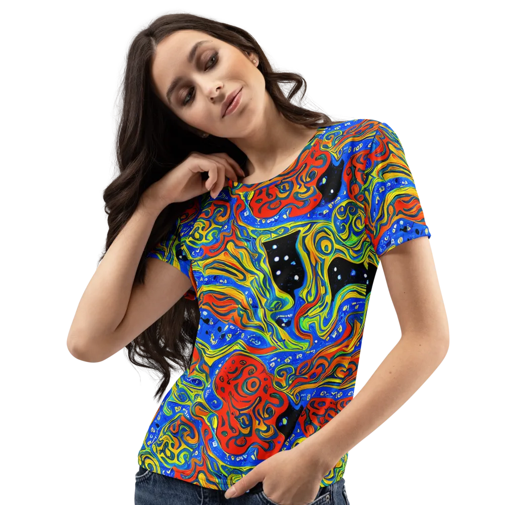 Psychic Sea on Women's Crew Neck T-Shirt — Left Front