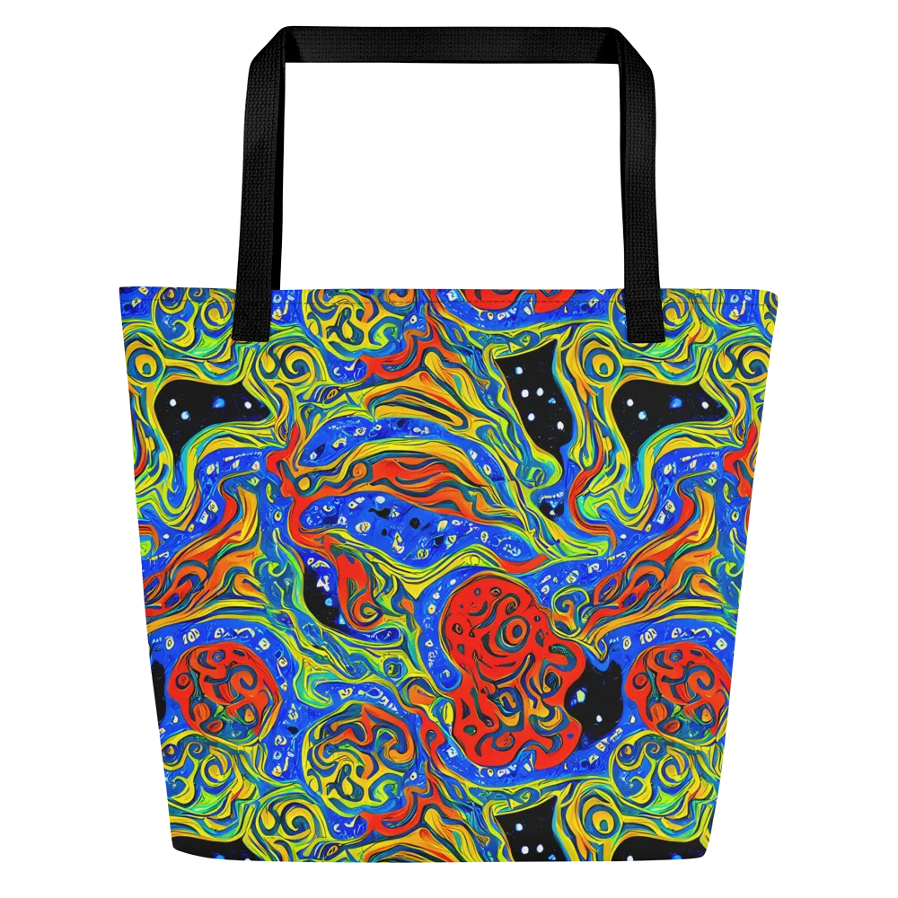 Psychic Sea on Large Tote Bag W/ Pocket — Front
