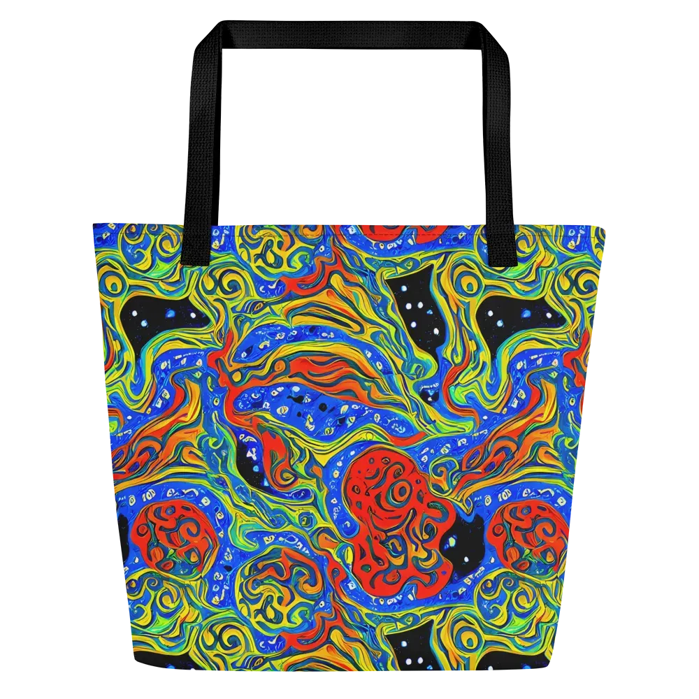 Psychic Sea on Large Tote Bag W/ Pocket — Front