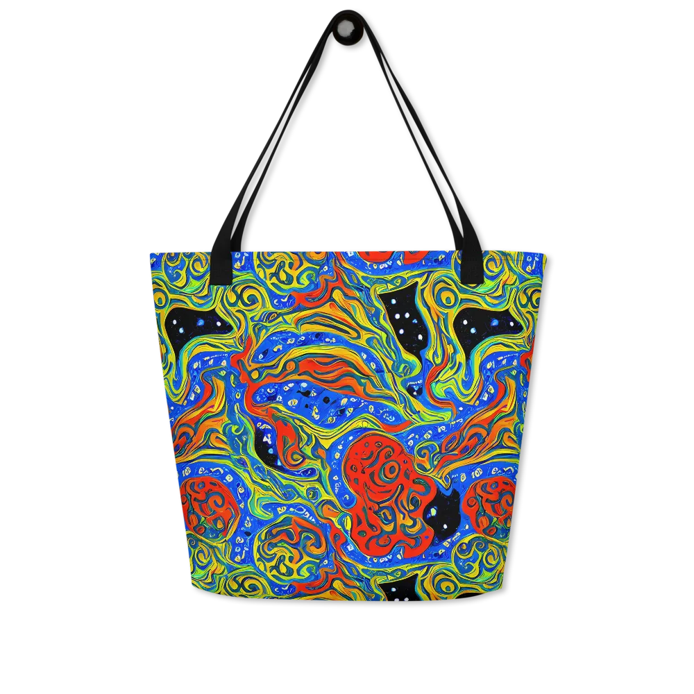 Psychic Sea on Large Tote Bag W/ Pocket — Front
