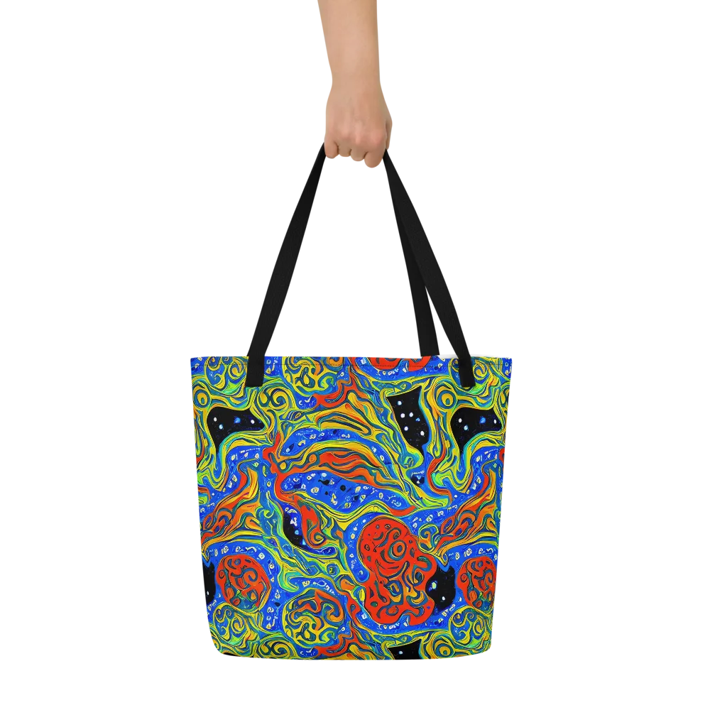 Psychic Sea on Large Tote Bag W/ Pocket — Front