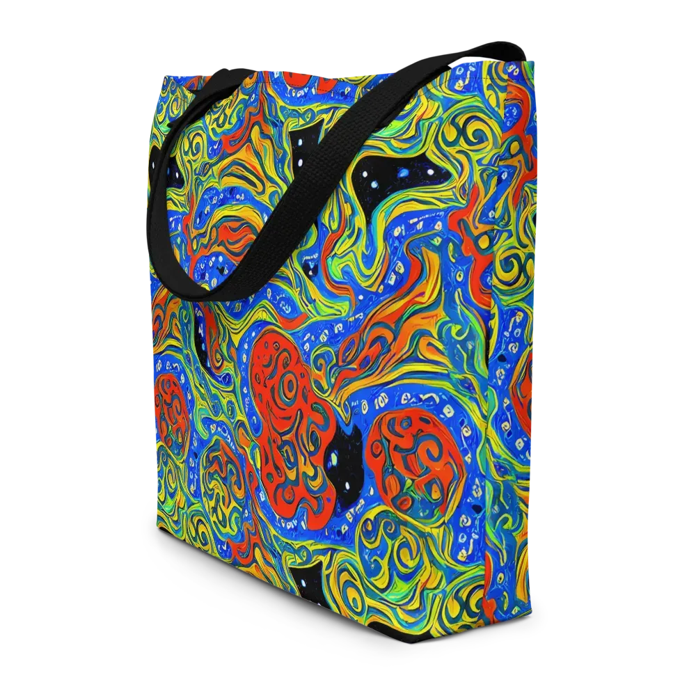 Psychic Sea on Large Tote Bag W/ Pocket — Front
