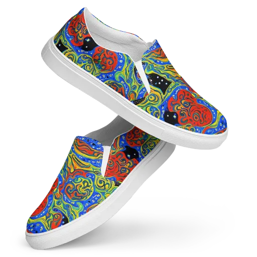 Psychic Sea on a Women's Slip-On Canvas Shoes