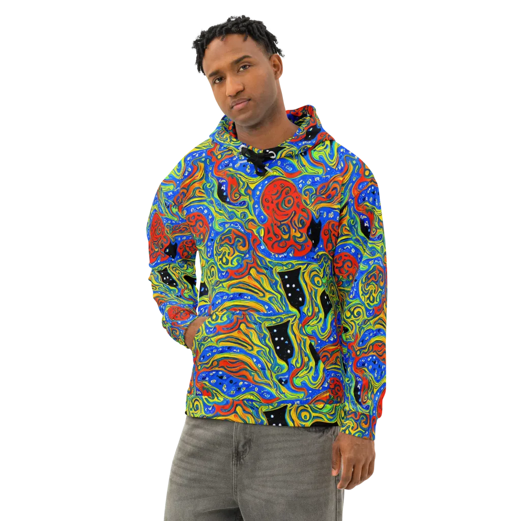 Psychic Sea on Cotton Hoodie — Left Front