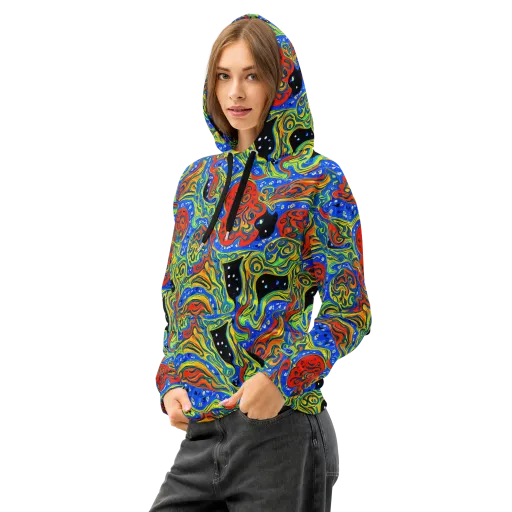 Psychic Sea on a Cotton Hoodie