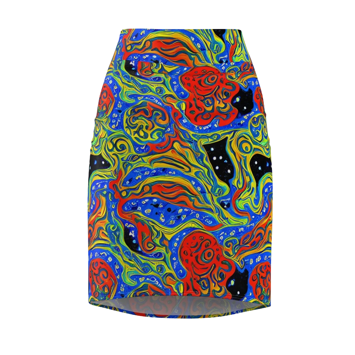 Psychic Sea on Pencil Skirt — Front