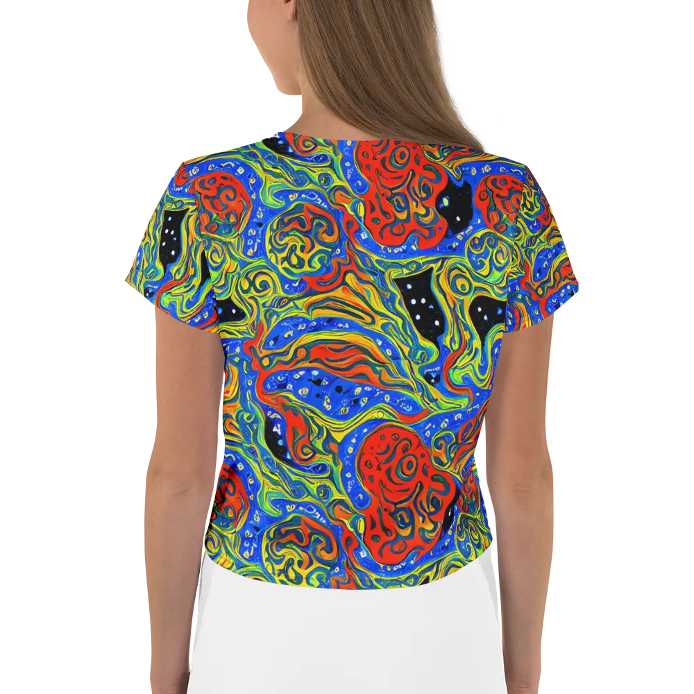 Psychic Sea on Crop Tee — Back