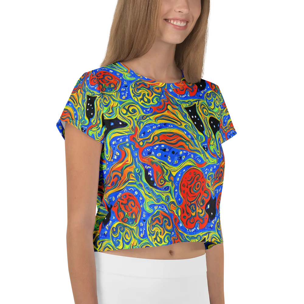 Psychic Sea on Crop Tee — Right
