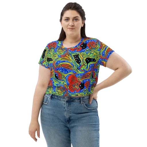 Psychic Sea on a Crop Tee