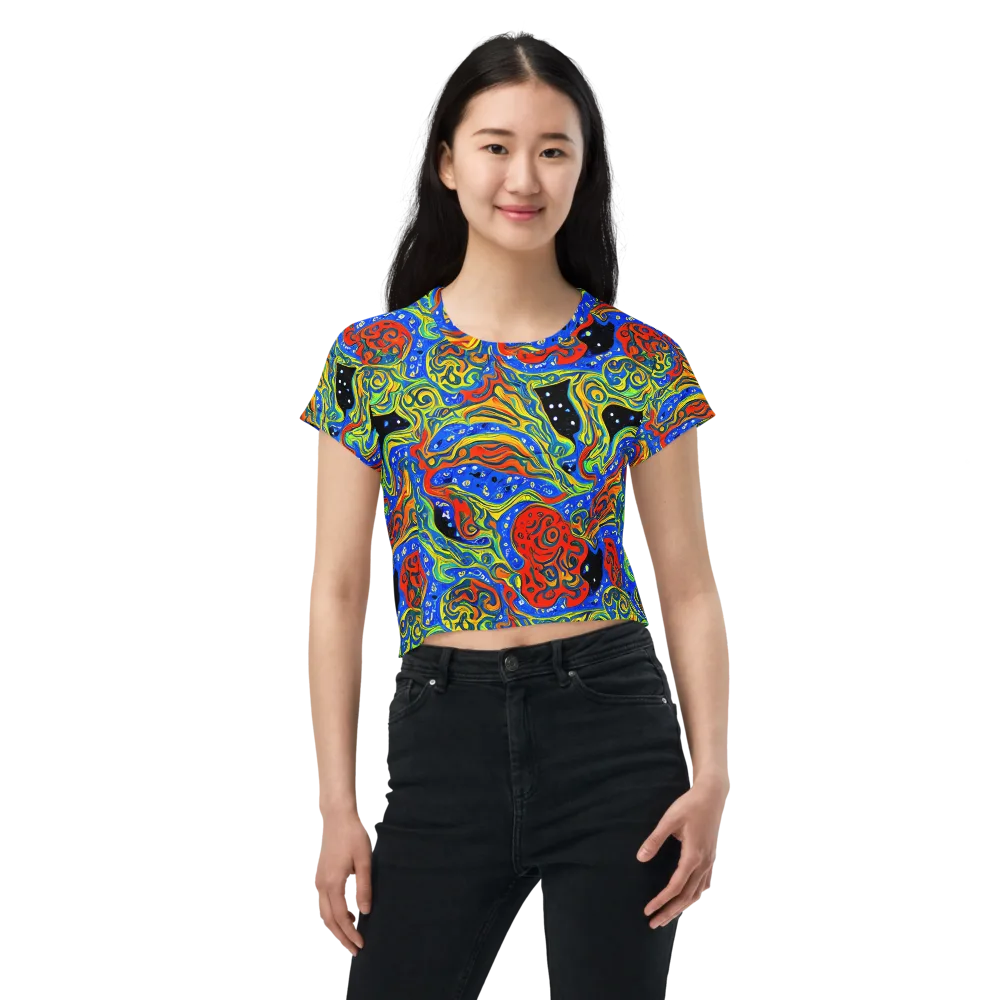 Psychic Sea on Crop Tee — Front