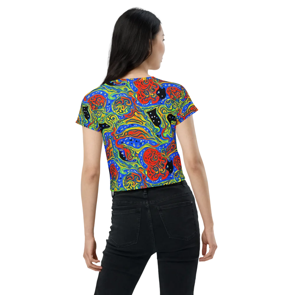 Psychic Sea on Crop Tee — Back
