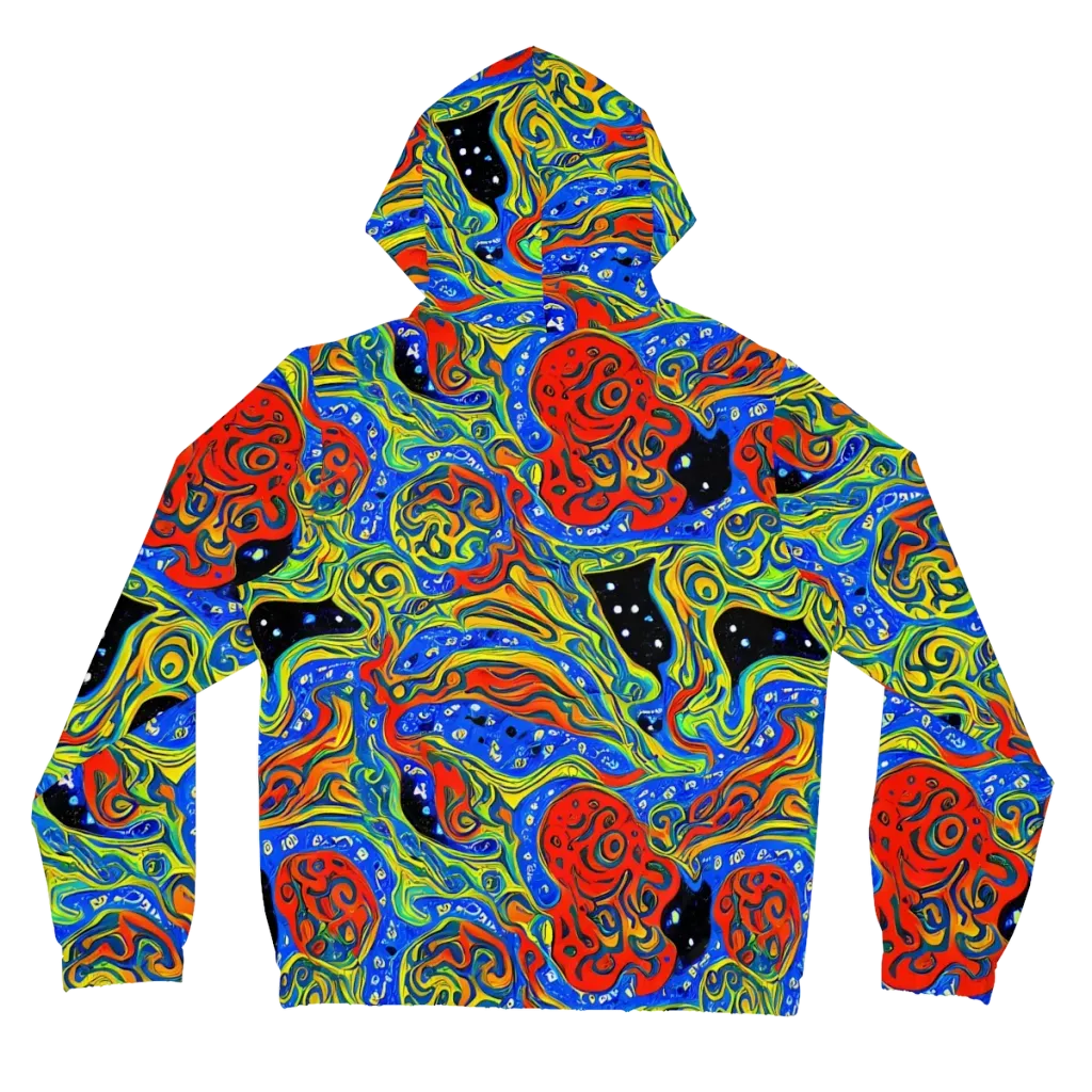 Psychic Sea on Women's Full-Zip Hoodie — Back