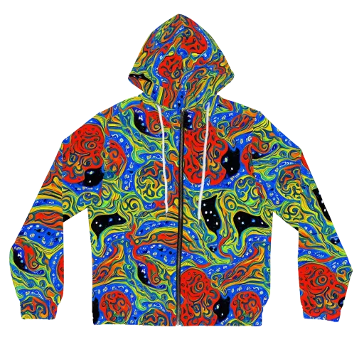 Psychic Sea on a Women's Full-Zip Hoodie